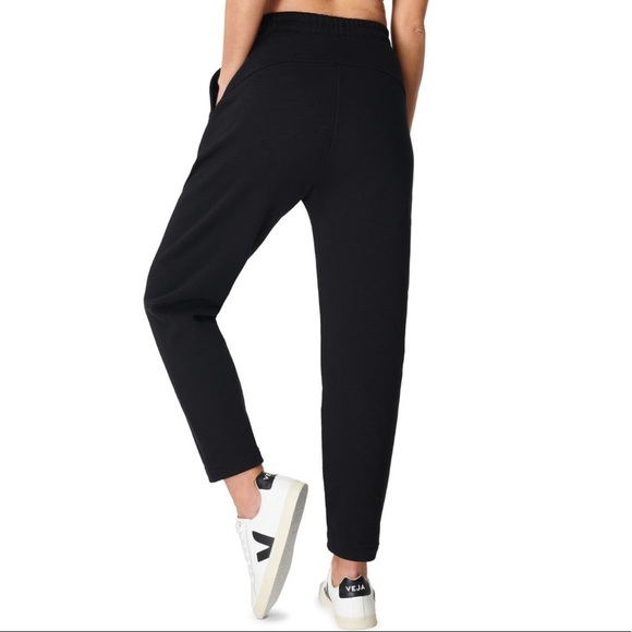 NEW Sweaty Betty Essentials Relaxed Fit Black Joggers XXL - Picture 3 of 13